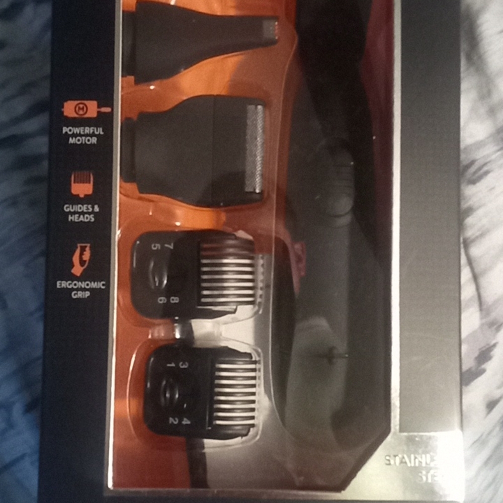 Black and Orange Hair Clipper Set
